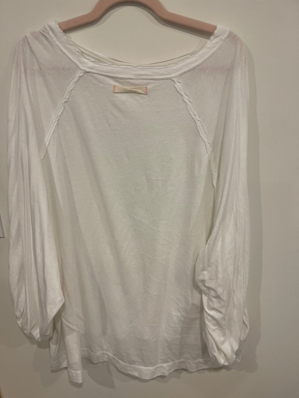Classic White Long-Sleeve Women's Top - Picture 3 of 3